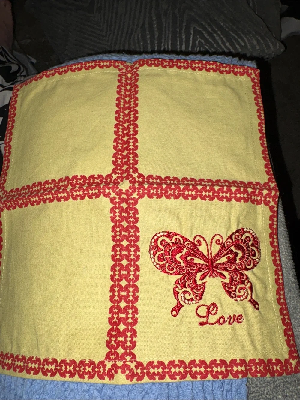 Teavana tea towel : Decorative Embroidered Set - Multicolor : rare